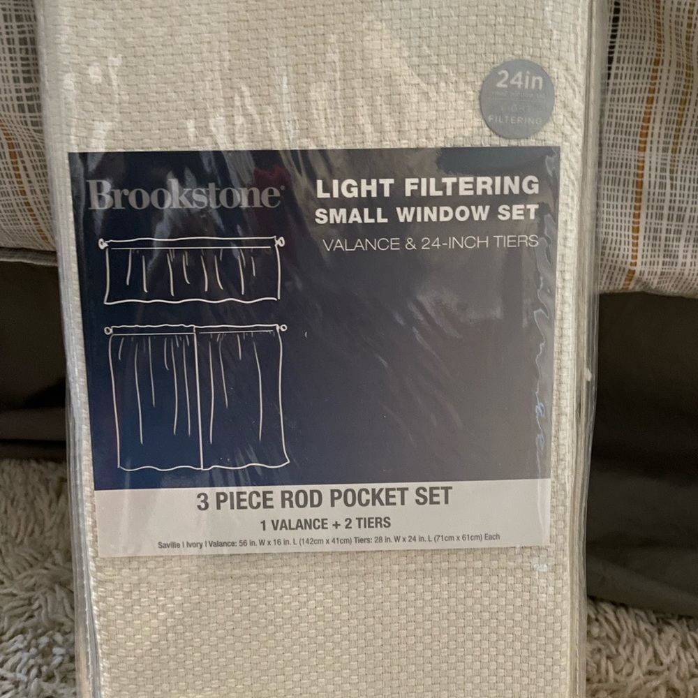 Brookstone 3piece Rod pocket set